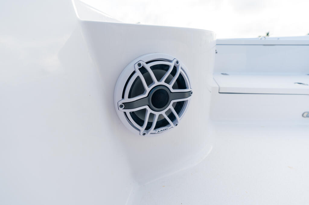 Detail image of Garmin JL Audio M3-650X Gloss White Sport Grille Speakers