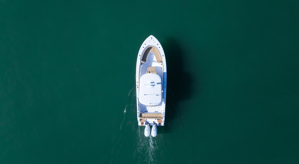 Image of a Sportsman Boat on the water.