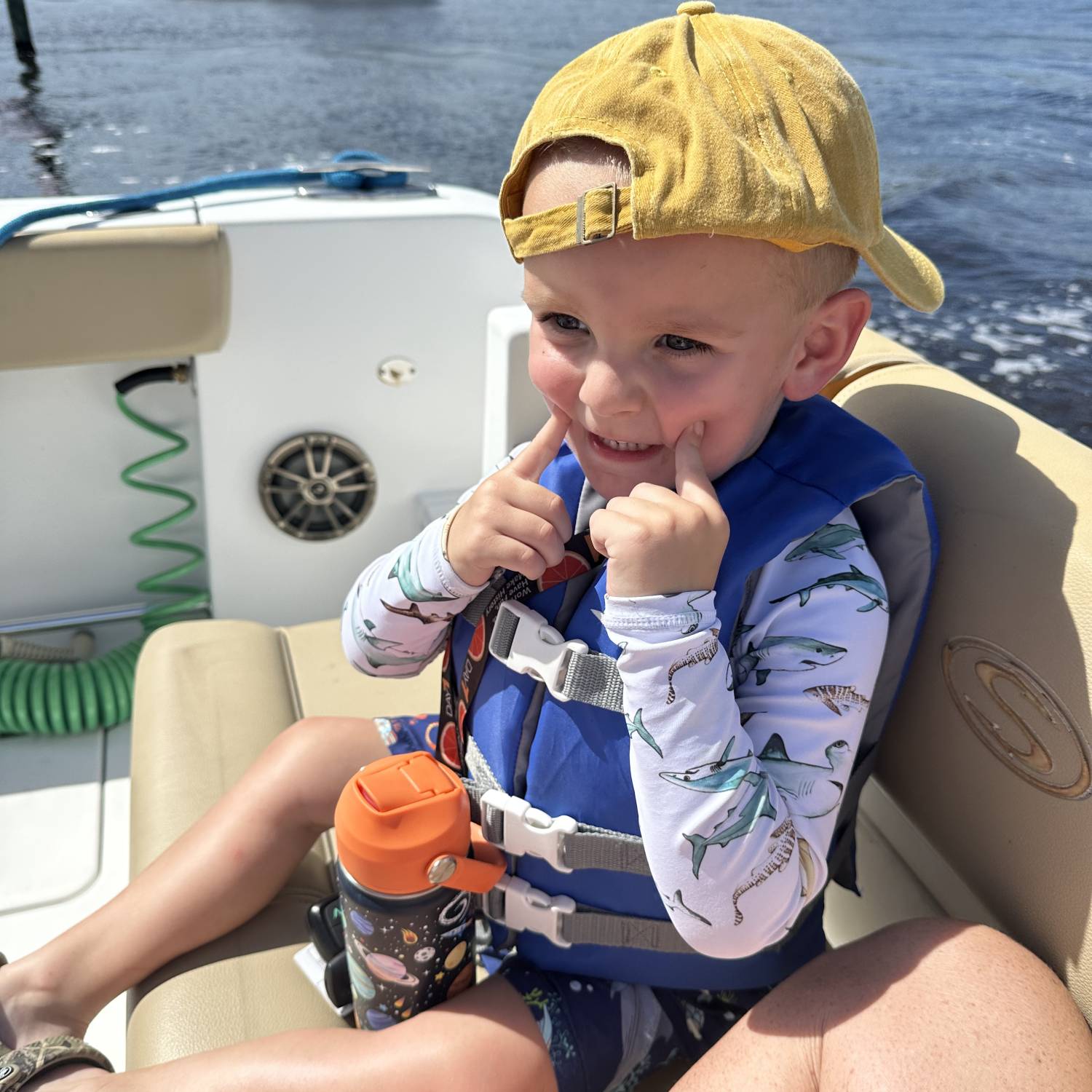 Title: Smiles on a the sportsman - On board their Sportsman Open 232 Center Console - Location: Apollo beach Fl. Participating in the Photo Contest #SportsmanAugust2024