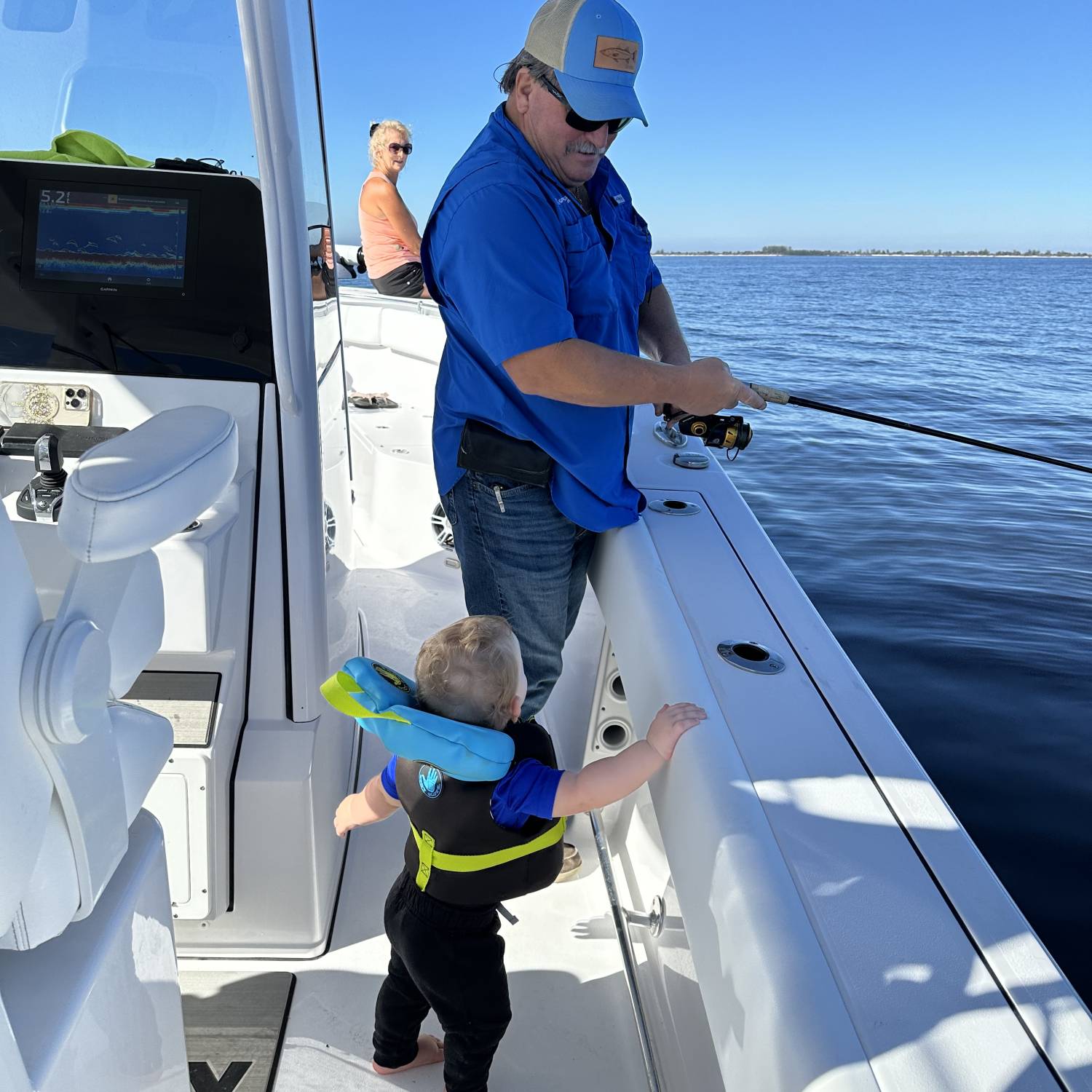 Fishing with grandson