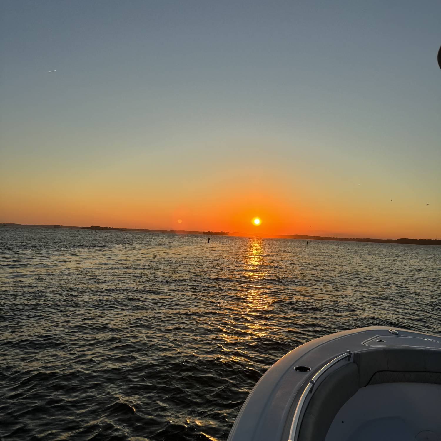 An early Sept ride home with the sun setting on the Eastern Shore of MD.