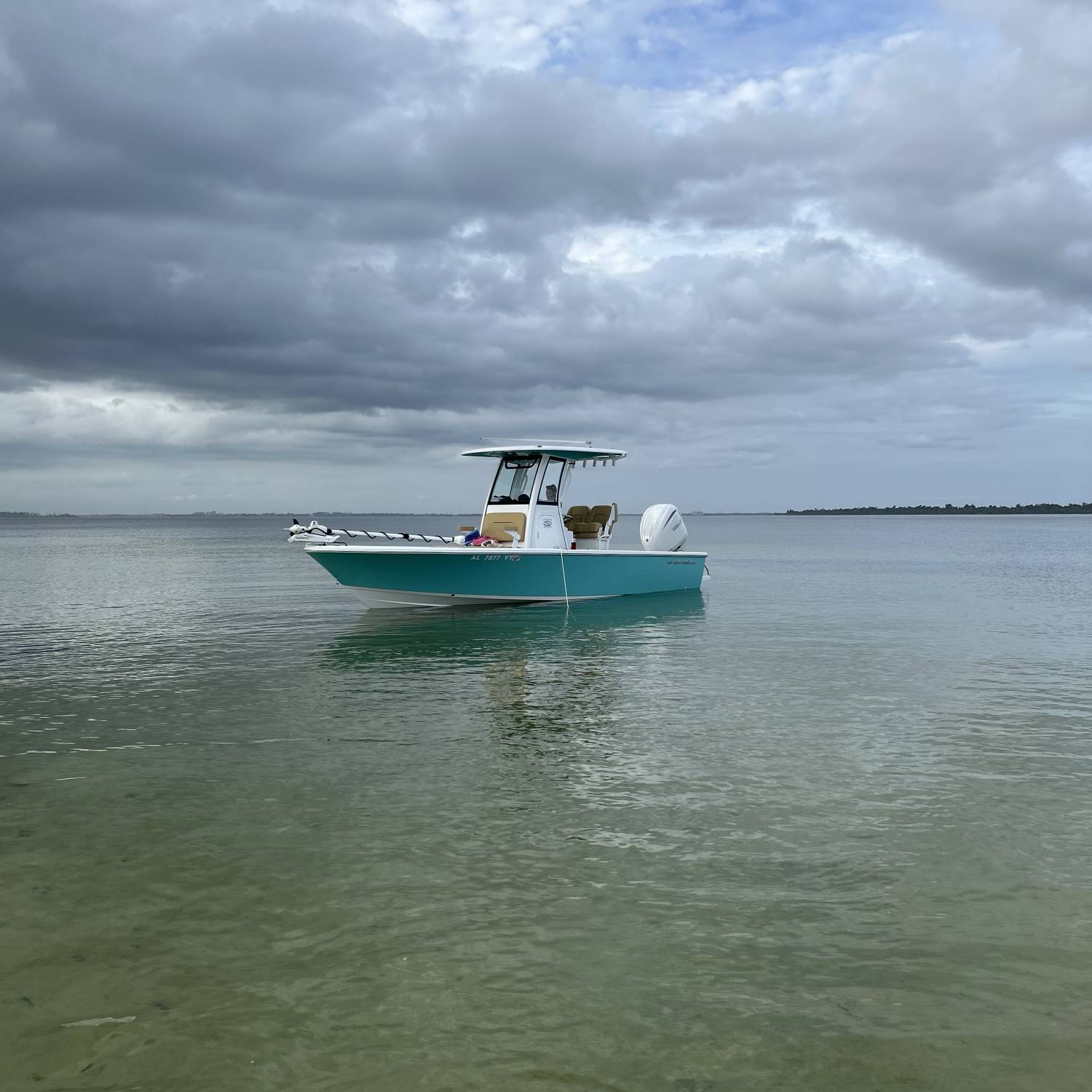 Calmest day I have ever seen on the bay.   Water was like butter