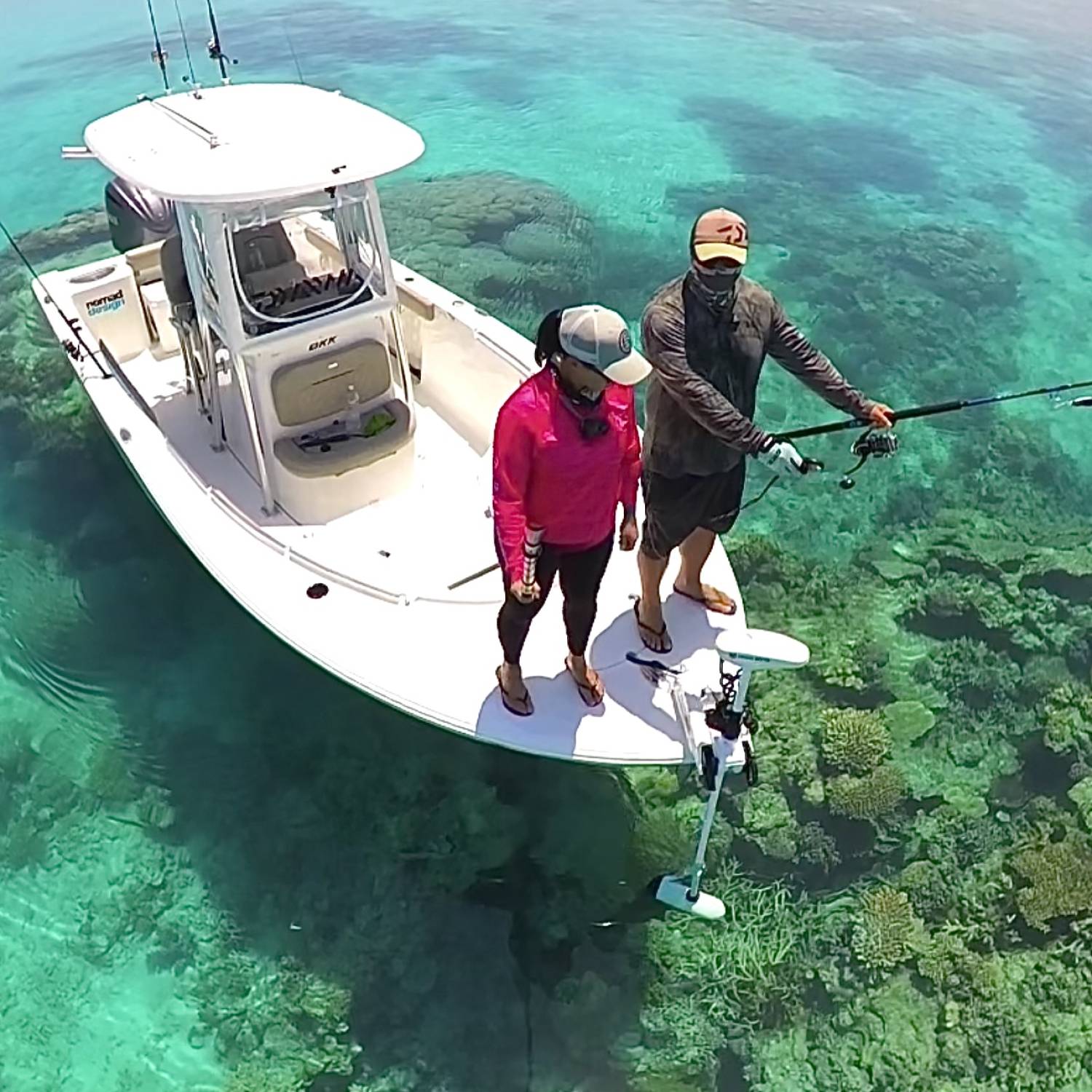 Title: 232 Open on the reef - On board their Sportsman Open 232 Center Console - Location: The Great Barrier Reef. Participating in the Photo Contest #SportsmanOctober2024