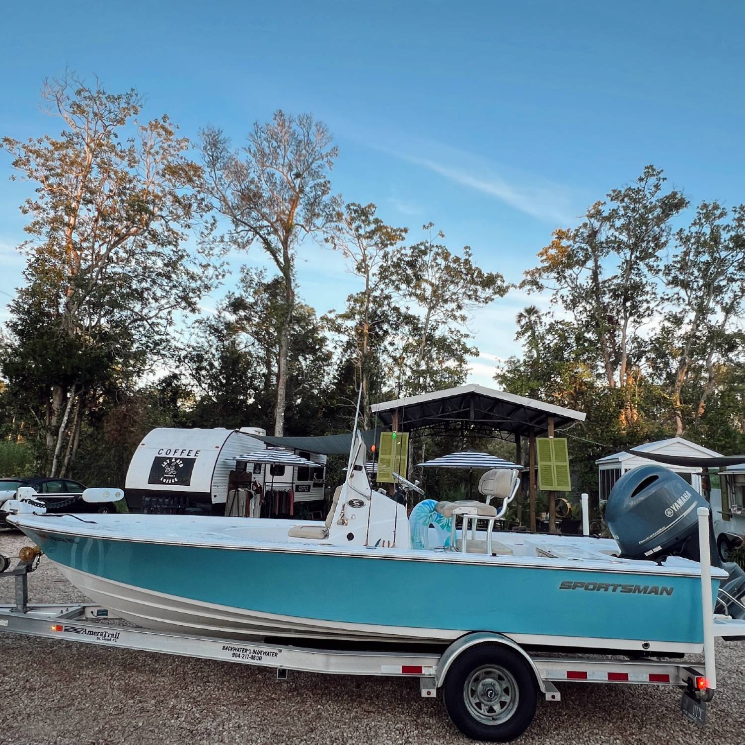 Coffee run before a day In the gulf in Steinhatchee, FL