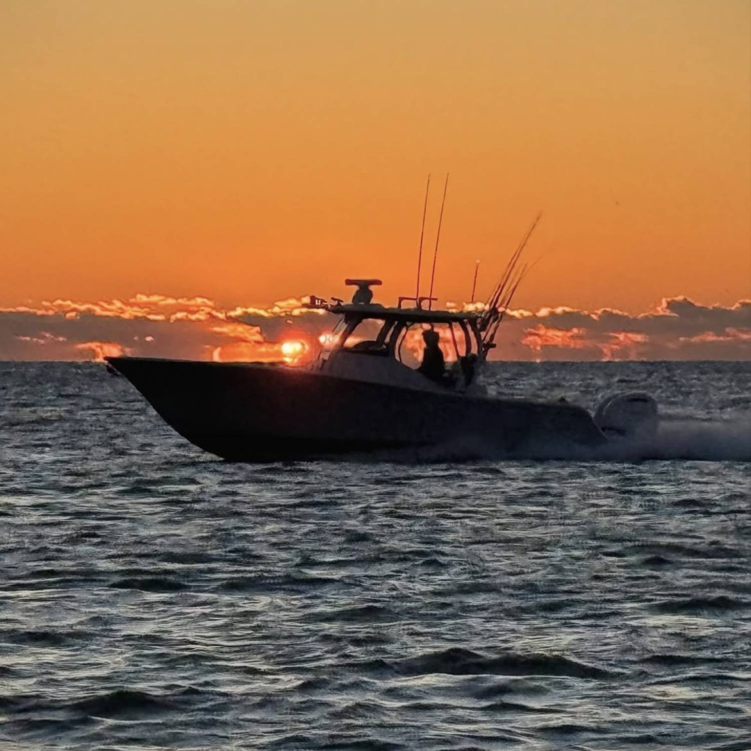 Early morning hunting for striped bass during the early part of the fall run in New Jersey.   
We had just...