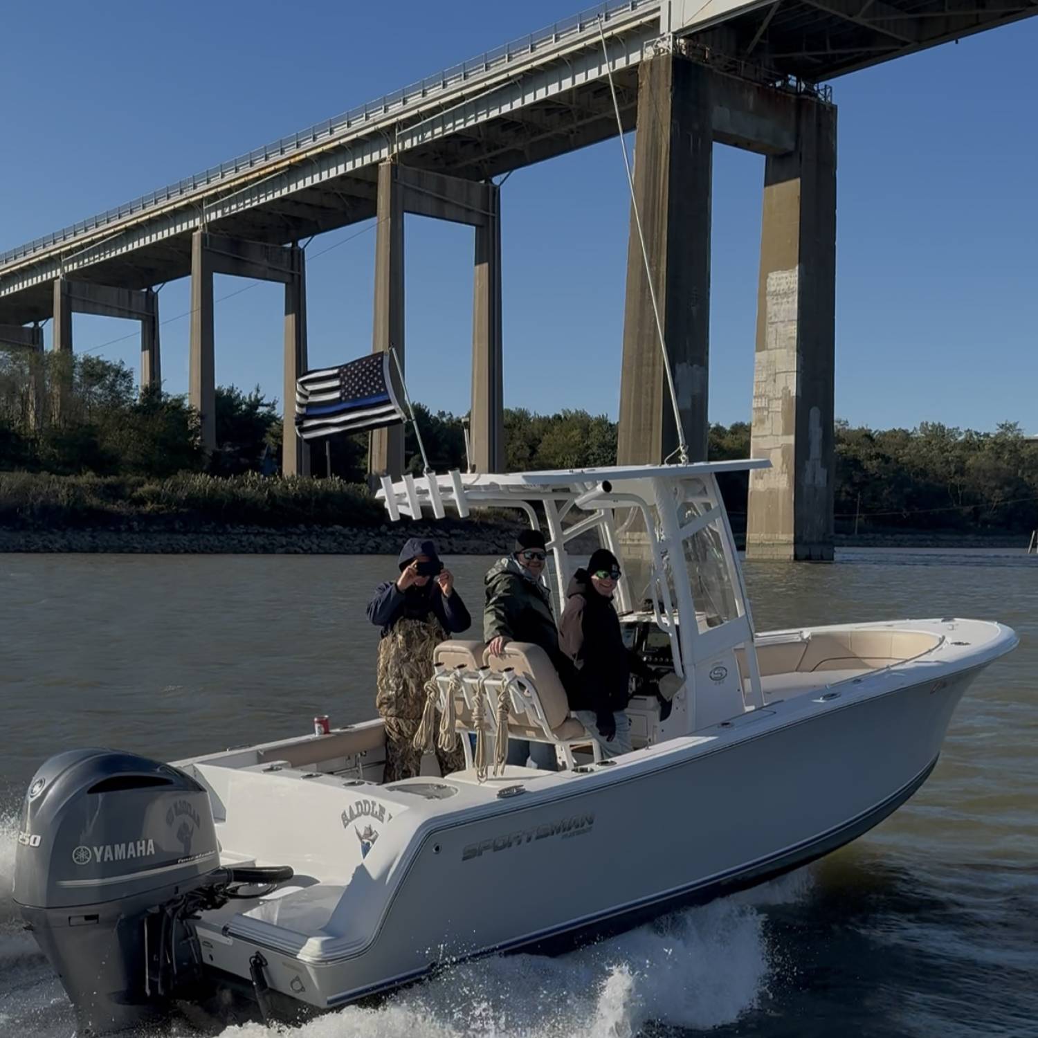 Title: Last Trip - On board their Sportsman Open 232 Center Console - Location: C&D Canal (Delaware). Participating in the Photo Contest #SportsmanOctober2025