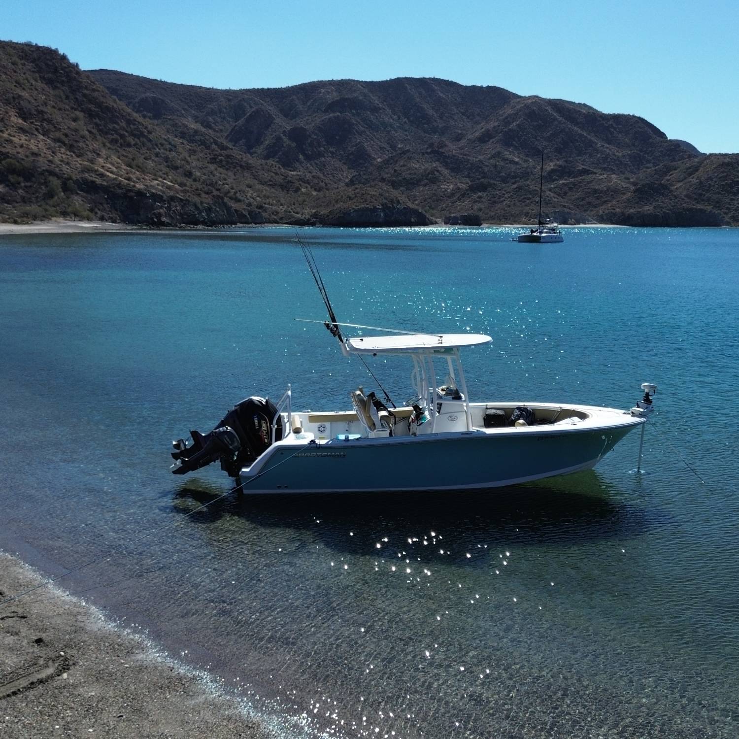 We circumnavigated the entire Carmen Island, including a very rough windy northern shore.  This bay is called "Puerto Ballandra".  It...