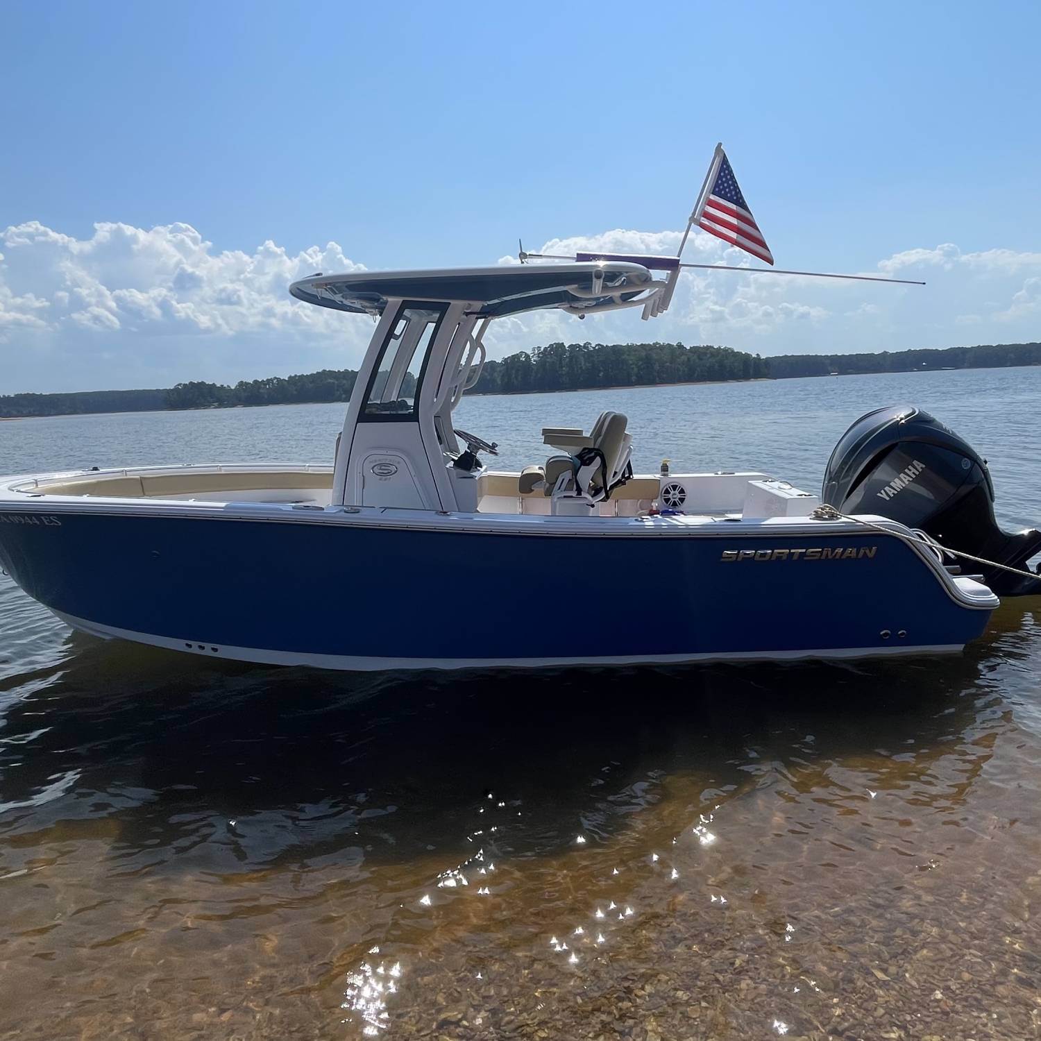 Title: Last ride before Hurricane Helena took out all the lake ramps. - On board their Sportsman Heritage 231 Center Console - Location: Lake Thurmond, Georgia. Participating in the Photo Contest #SportsmanJanuary2025