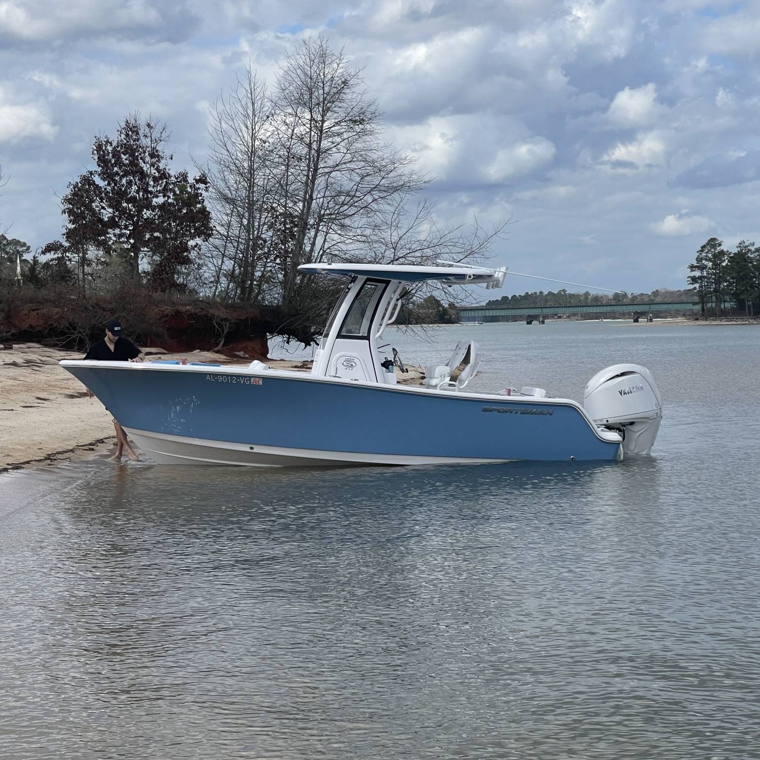 Title: Benji beach - On board their Sportsman Open 212 Center Console - Location: Lake Martin alabama. Participating in the Photo Contest #SportsmanMay2026