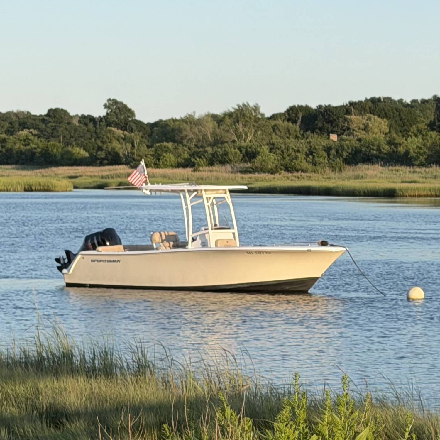 Resting on the Jones River on a beautiful July night.